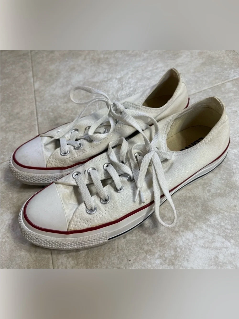 White Converse Low Top Sneakers